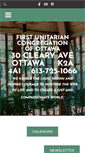 Mobile Screenshot of firstunitarianottawa.ca